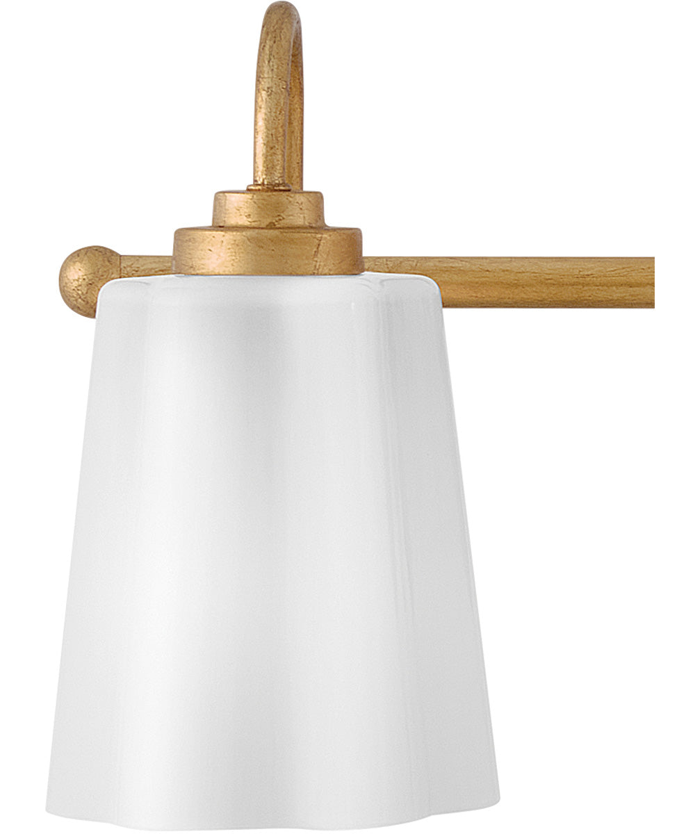 Honey 3-Light Medium Three Light Vanity in Distressed Brass