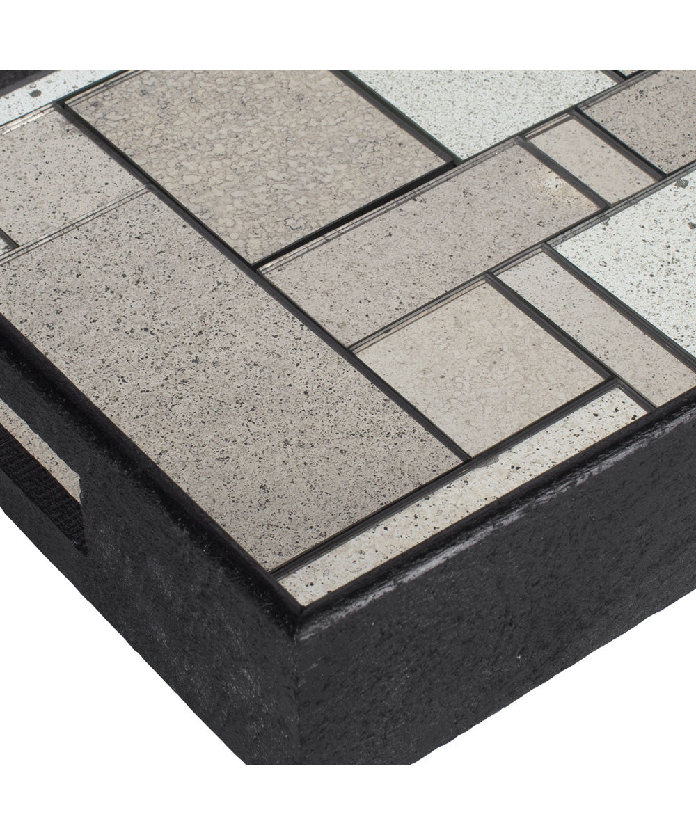 Modern Mosaic Antique Mirrored Tray