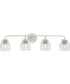 Quillan 4-Light Transitional Bath & Vanity Light White Plaster