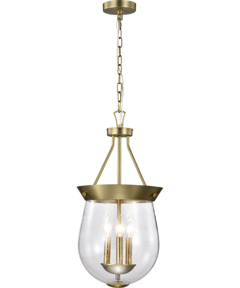 Boliver 3-Light Pendant Vintage Brass