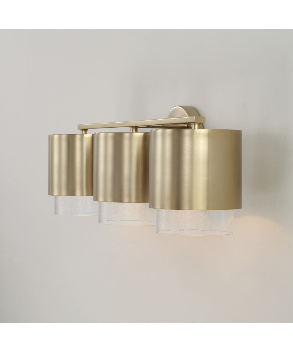 Weller 3-Light Vanity Matte Brass