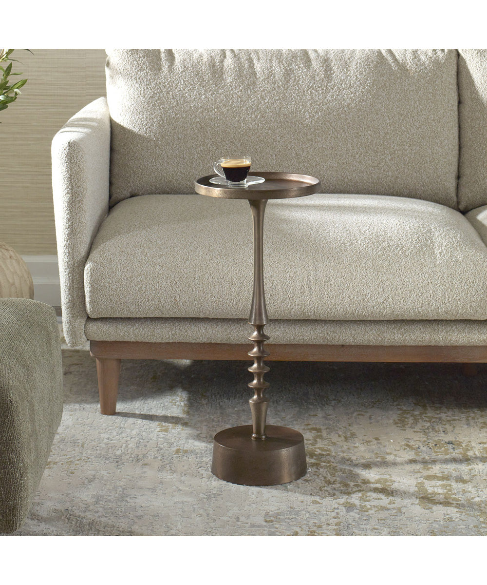Accent Table in Bronze Antique