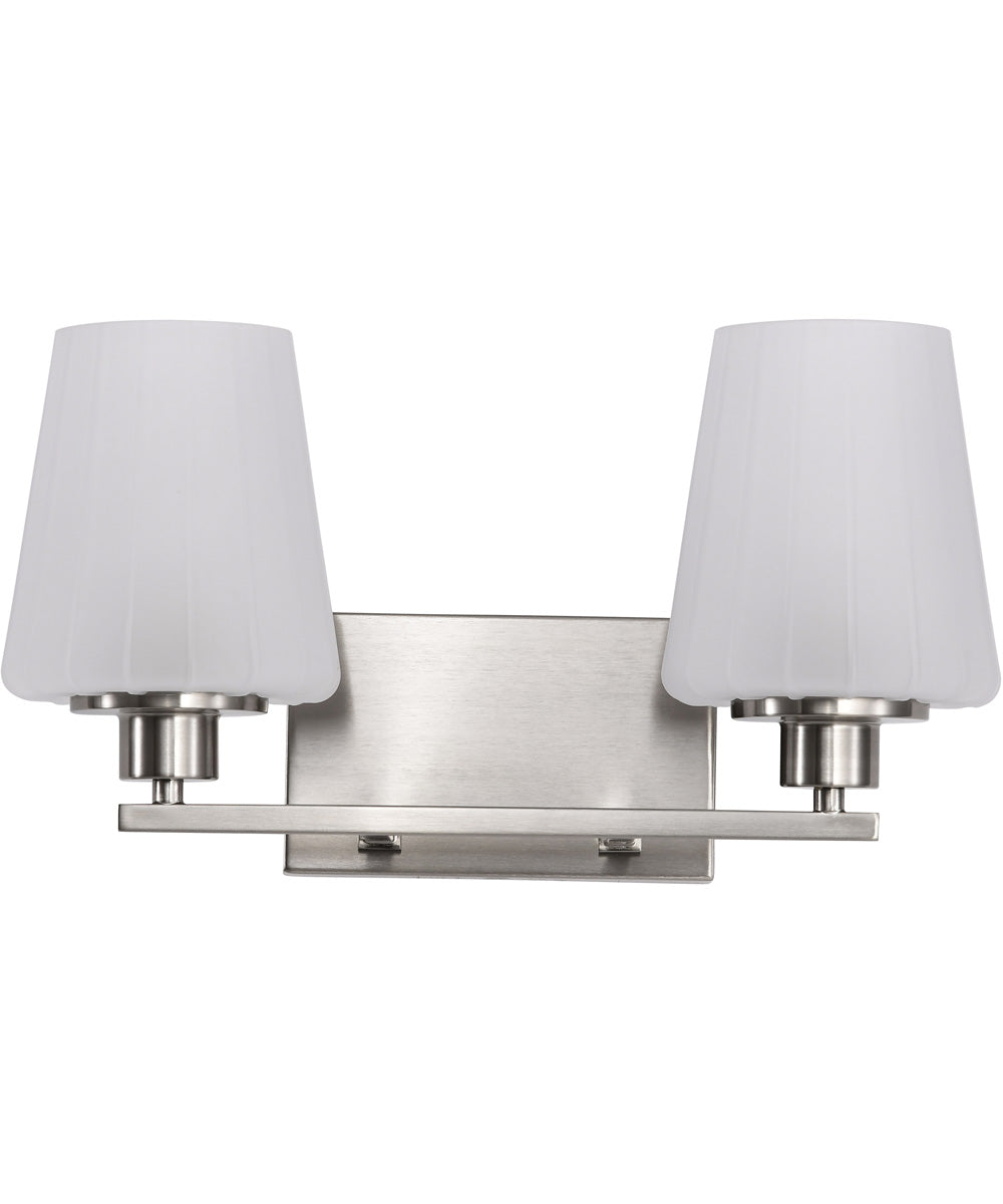 Lune 2-Light Vanity & Wall Brushed Nickel