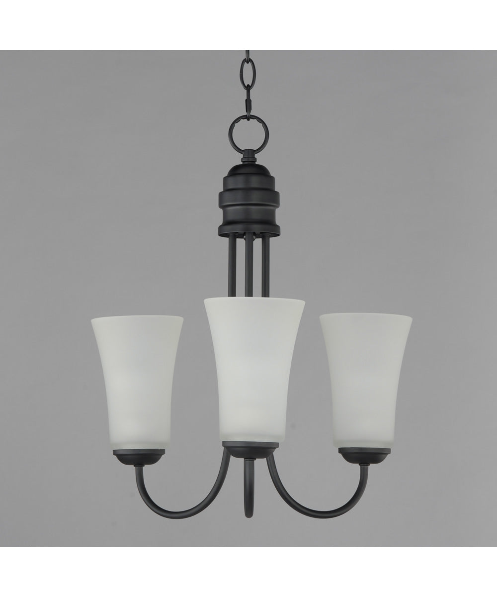 Logan 3-Light Chandelier Black