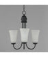 Logan 3-Light Chandelier Black