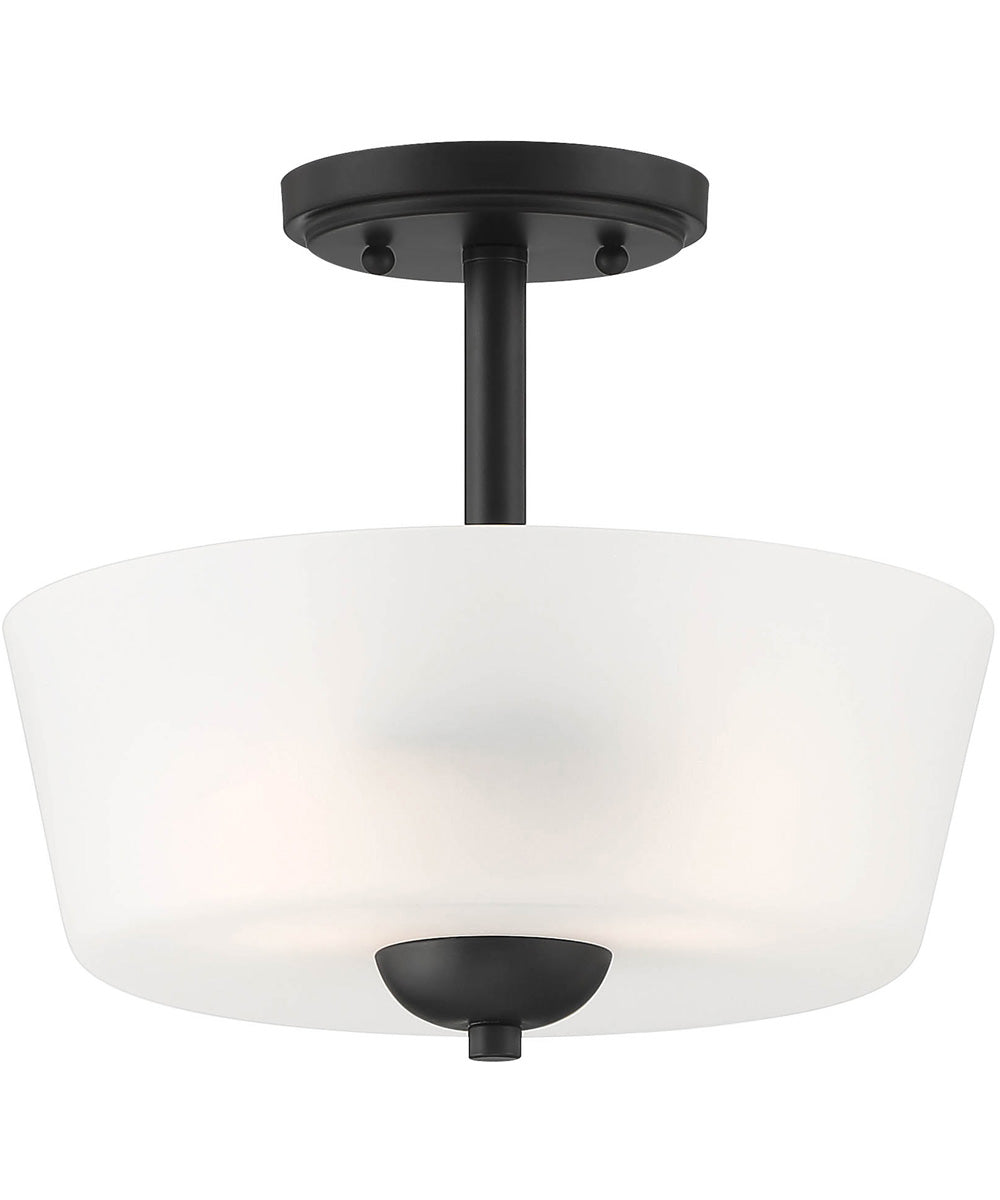 Malone 2 Light Semi Flush Matte Black