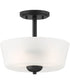 Malone 2 Light Semi Flush Matte Black
