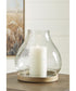 Adalisen Candle Holder Clear/Brown