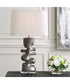 Free Flowing Nickel Table Lamp