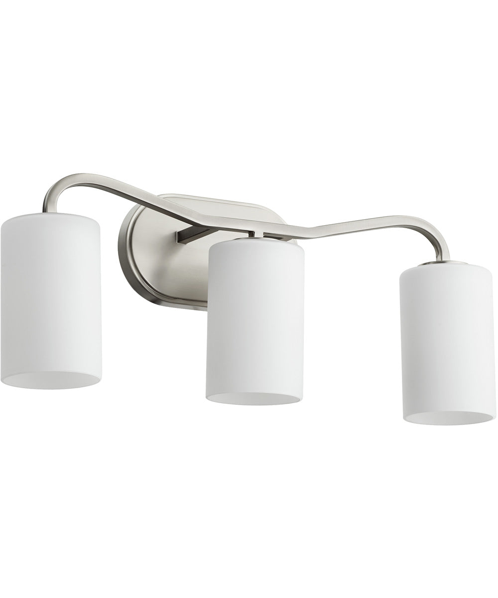Rutherford 3-light Bath Vanity Light Satin Nickel