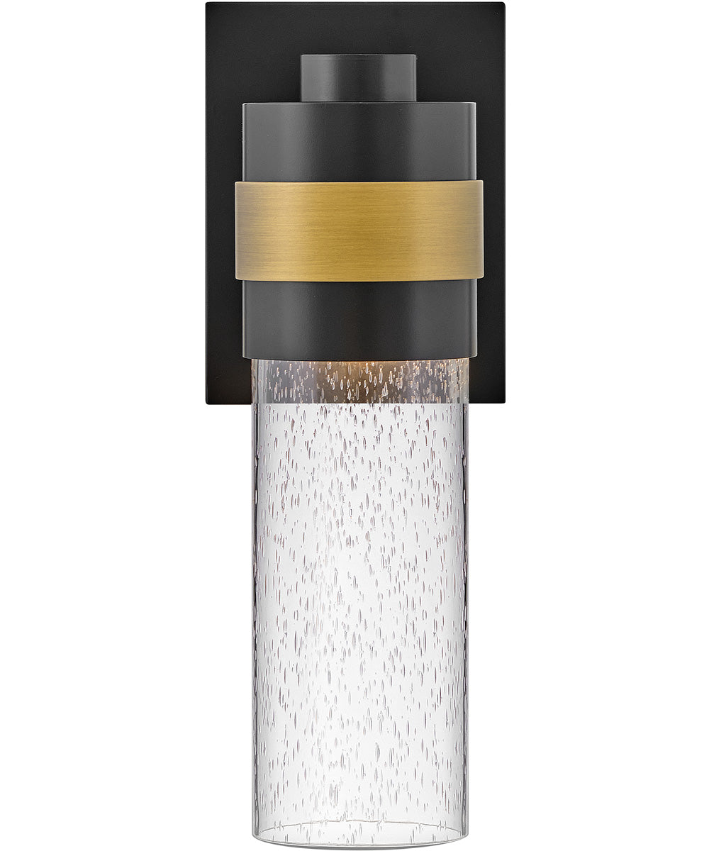 Albie 1-Light Small Wall Mount Lantern in Black