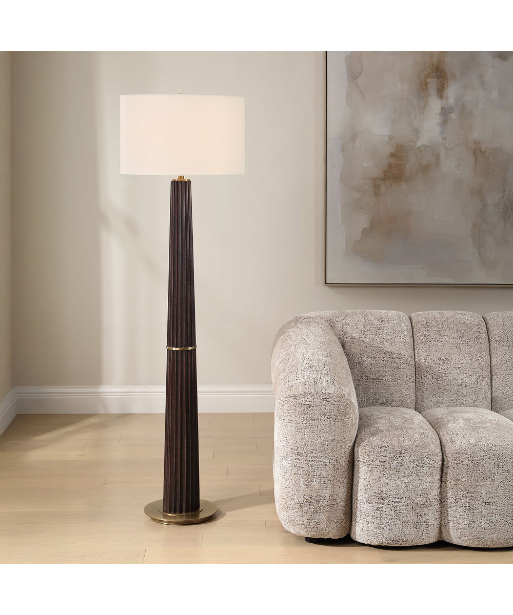 Forage Dark Oak Floor Lamp