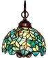 8" Wide Nightfall Wisteria Wall Sconce