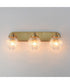 Kasbah 3-Light Bath Vanity Satin Brass
