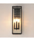 Magnus 3-Light Outdoor Wall Sconce Black