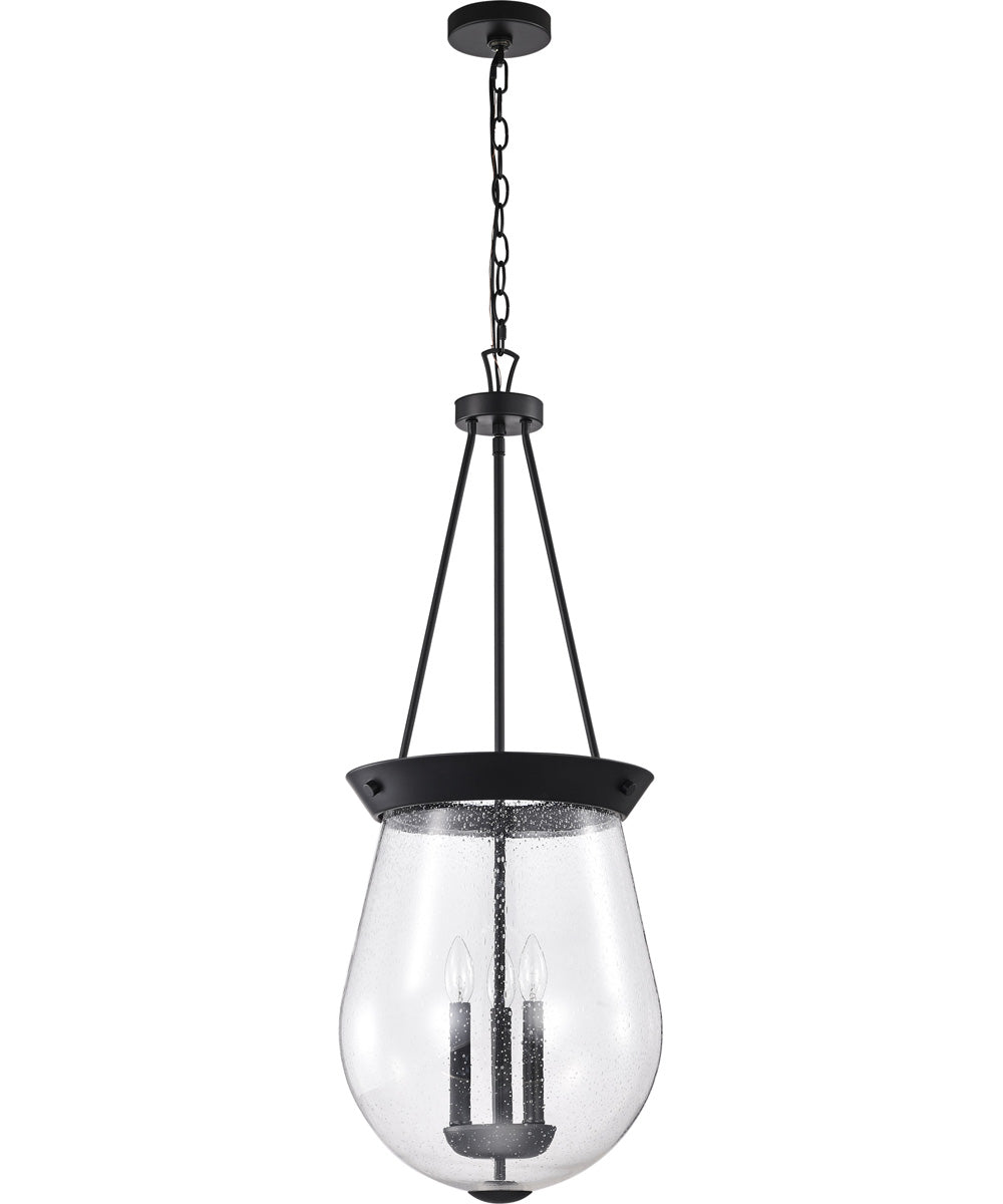 Boliver 3-Light Pendant Matte Black