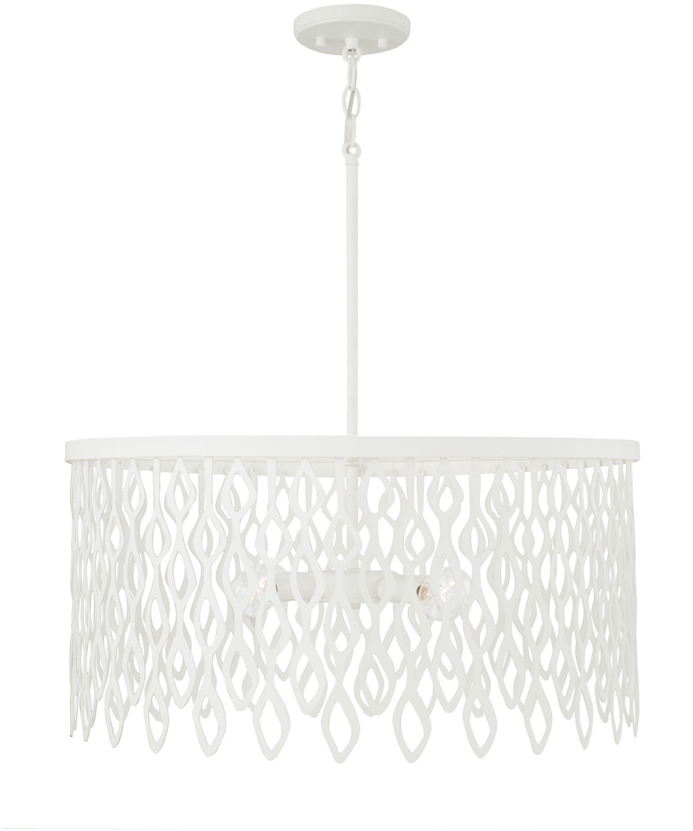 Phoebe 4-Light Pendant Matte White