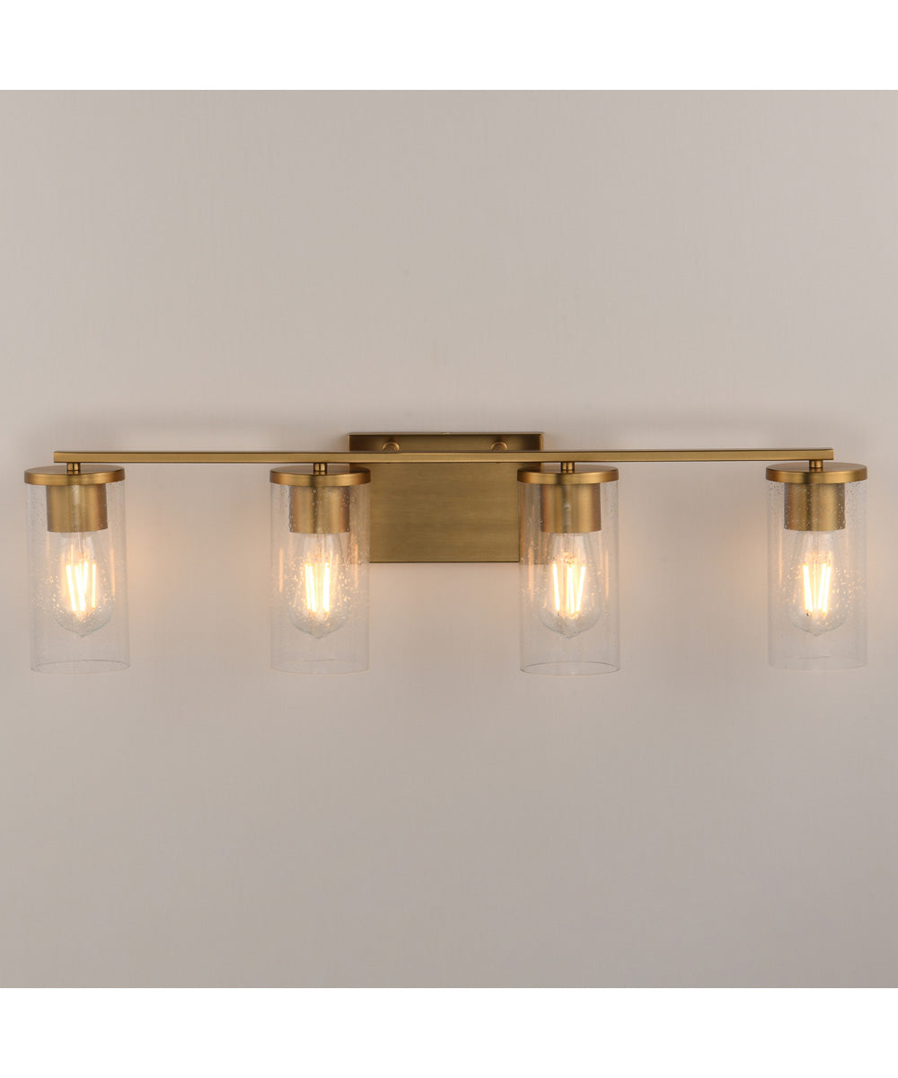Livingston 4-Light Bath Vanity Natural Aged Brass