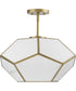 Latham 18 in. 3-Light Flush Mount Vintage Gold