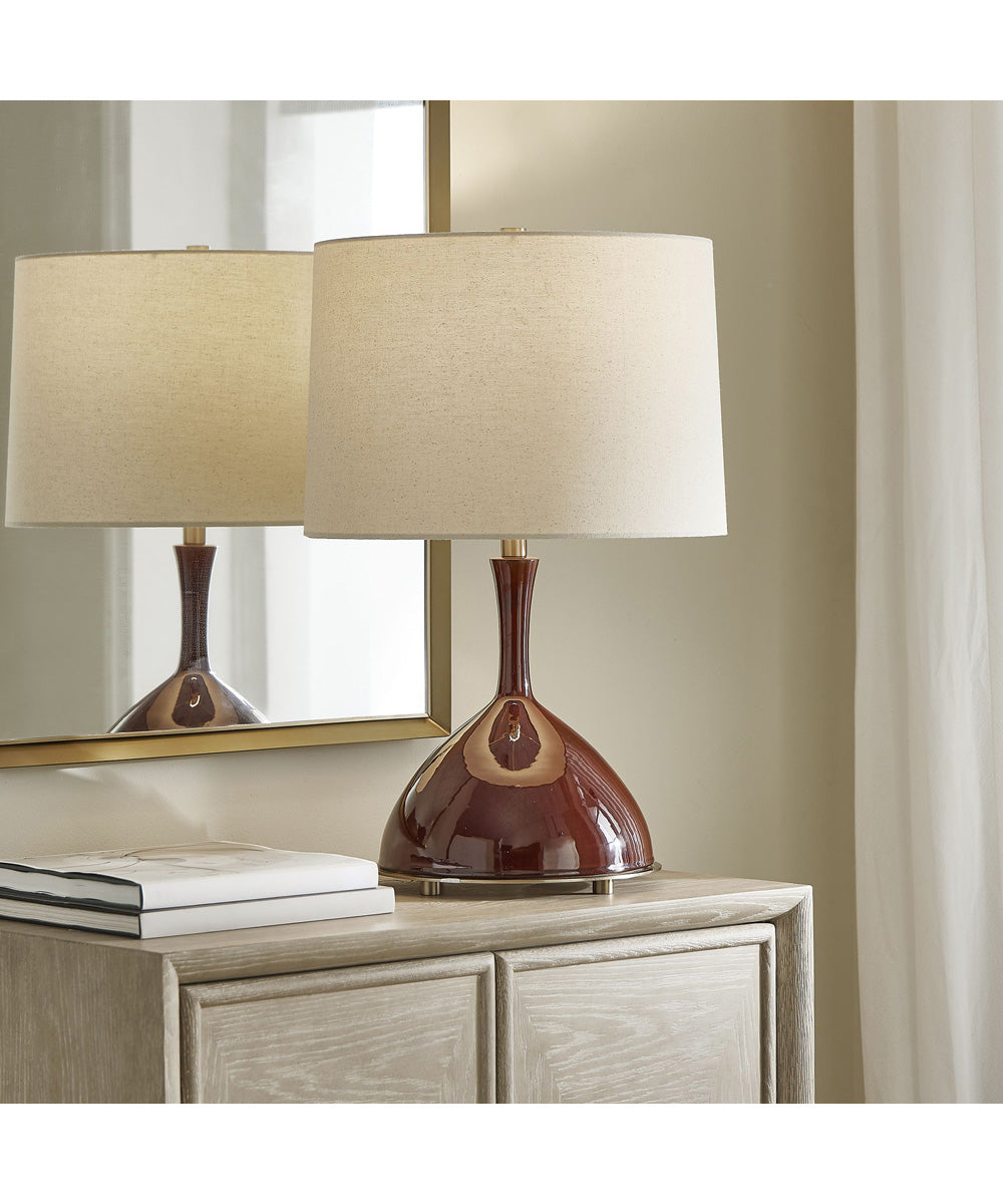 Colette Burgundy Table Lamp