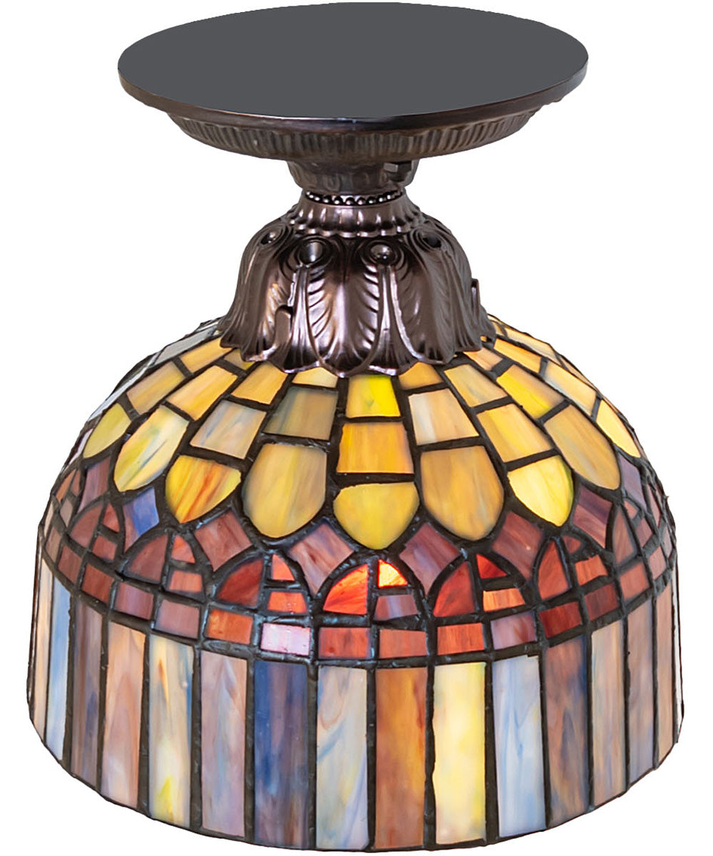 8" Wide Tiffany Candice Flushmount