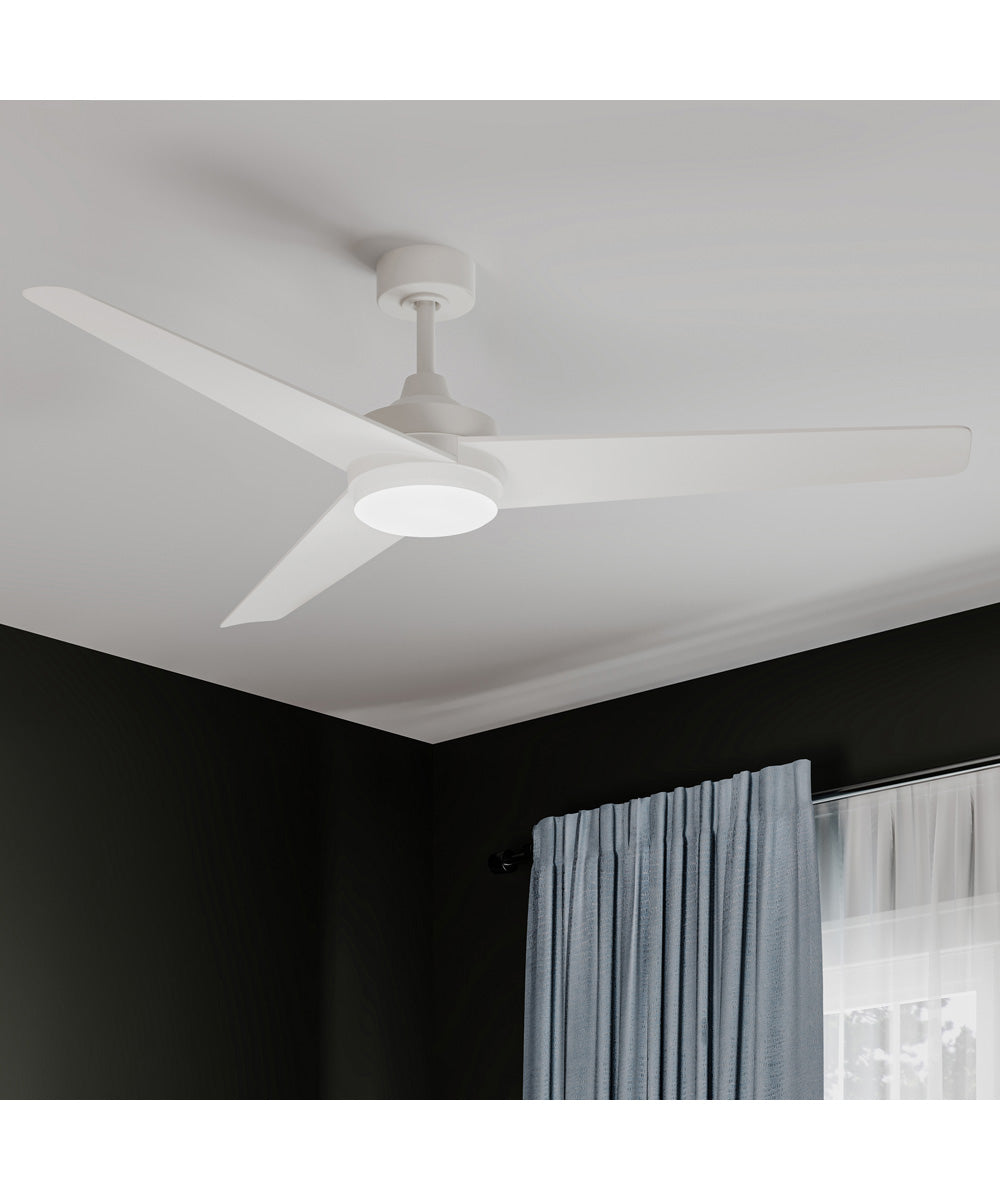 Velto 60-in. 3-Blade LED Modern Ceiling Fan Matte White