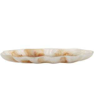 Organic Elegance Wavy Oval Bowl