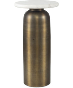 Reiss Marble & Brass Drink Table
