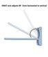 MAST Plug-In Wall Mount Pendant, 1 Light White Cord/Arm, Black Shallow Drum Shade 10x12x08