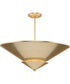Pinellas 25 in. 4-Light Flush Mount Soft Gold