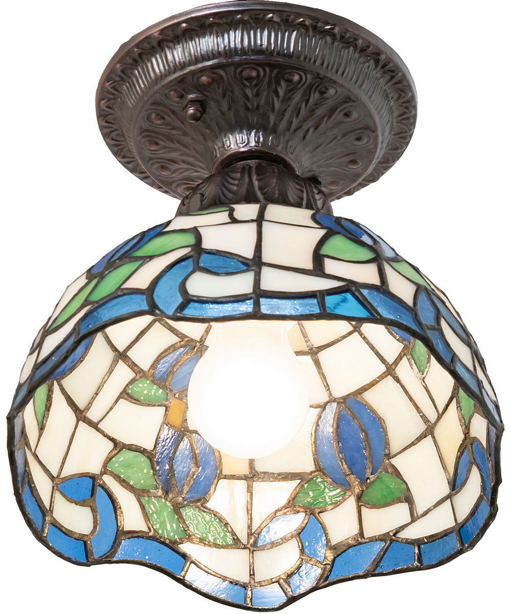 8" Wide Roseborder Flushmount Light