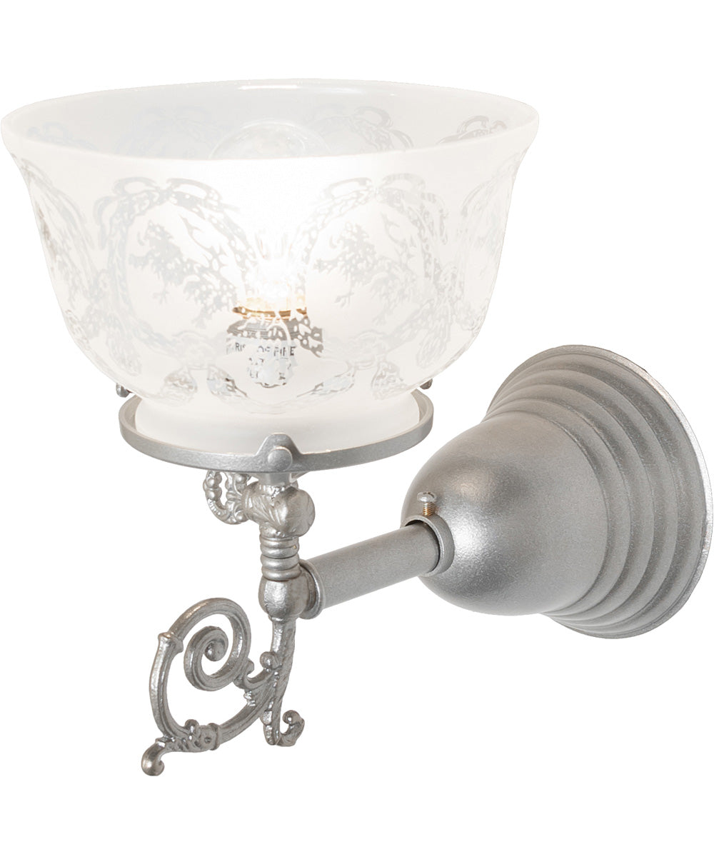 7" Wide Gas & Electric Wreath & Garland Wall Sconce