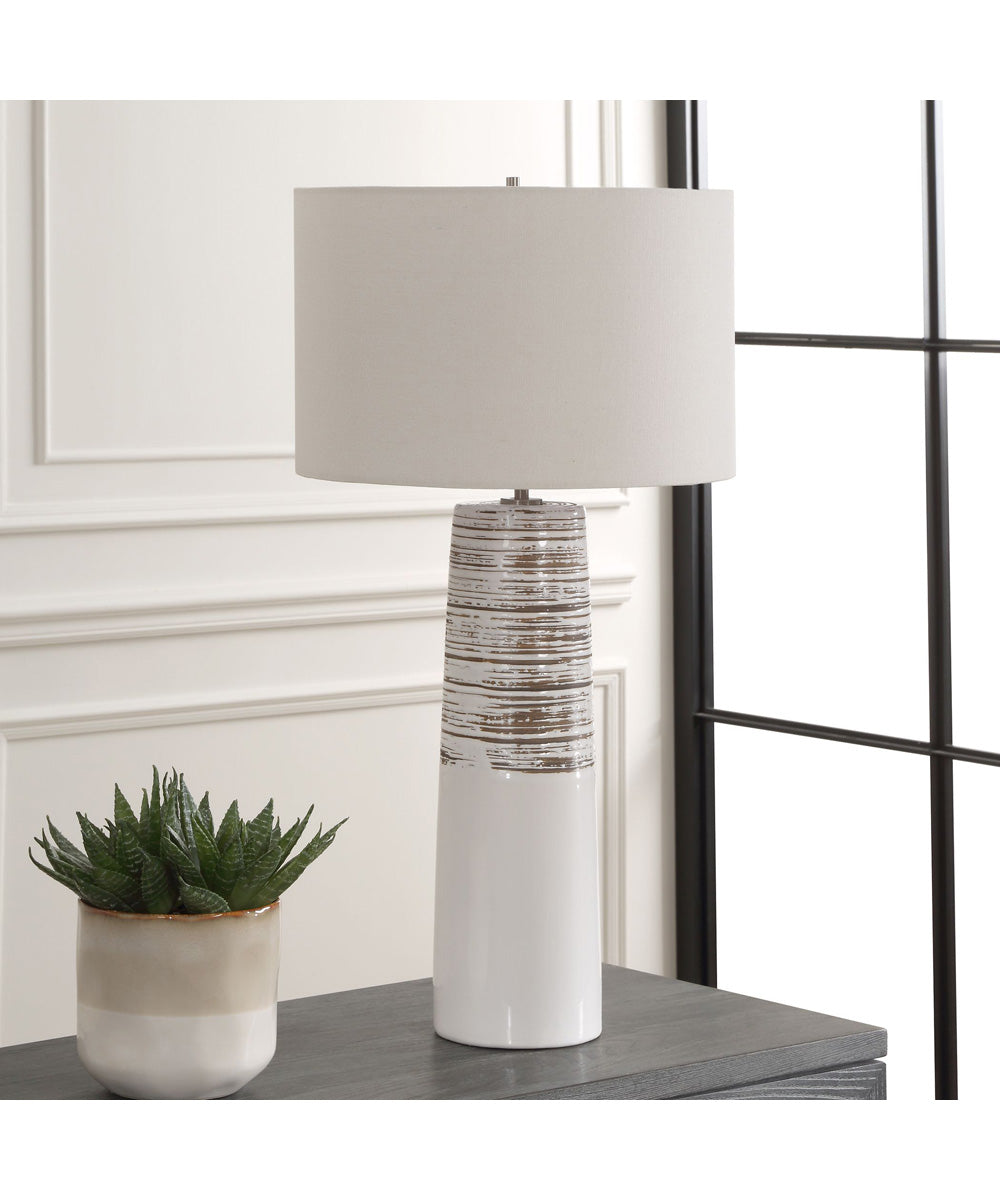 Haven White Glaze Table Lamp
