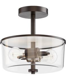 Fuller 2-Light Semi Flush/Pendant Convertible Oil Rubbed Bronze