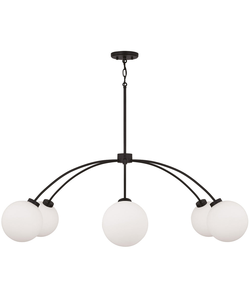 Amos 6-Light Chandelier Black Iron