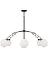 Amos 6-Light Chandelier Black Iron
