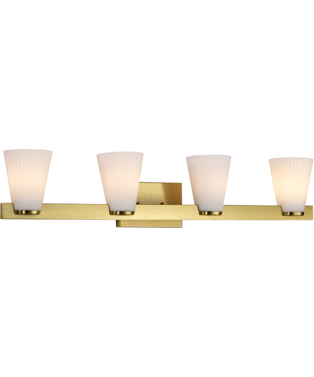 Royale 4-Light Vanity & Wall Burnished Brass