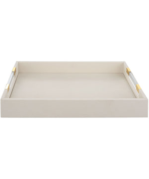 Wessex White Shagreen Tray