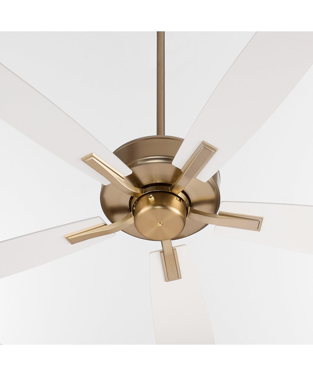 Ovation Ceiling Fan Aged Brass|Studio White