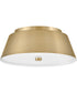 Tess 2-Light Medium Flush Mount in Lacquered Brass