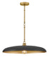 Sadie 1-Light Medium Dome Chandelier in Lacquered Brass