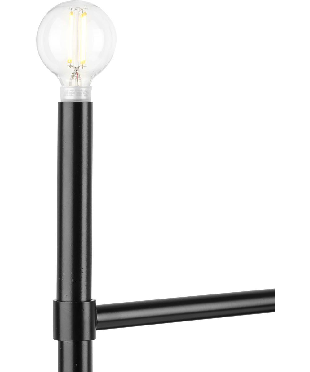 Arya 8-Light Linear Chandelier Matte Black