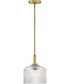 Lisette 1-Light Small Pendant in Lacquered Brass