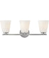 Bri 3-Light Medium Three Light Vanity in Brushed Nickel