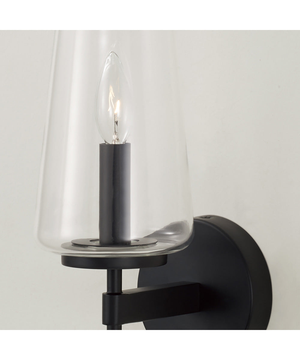 Aaron 1-Light Sconce Matte Black