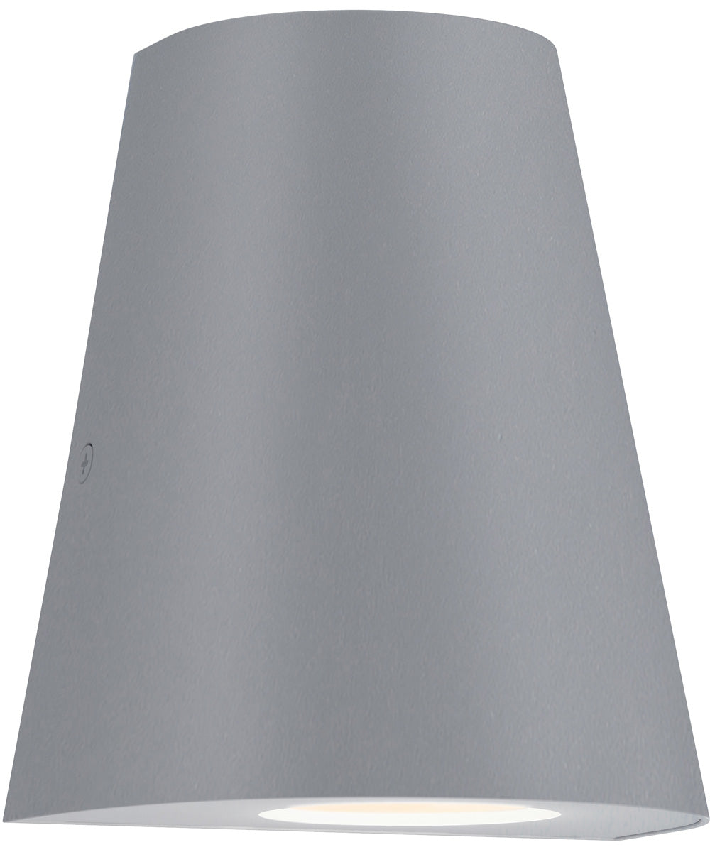 Taper Mini LED Outdoor Wall Sconce Silver