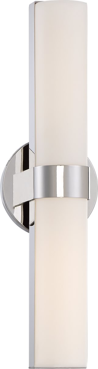 6"W Bond 2-Light LED Vanity & Wall Polished Nickel