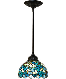 8" Wide Nightfall Wisteria Pendant