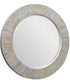 Repose Whitewash Round Mirror