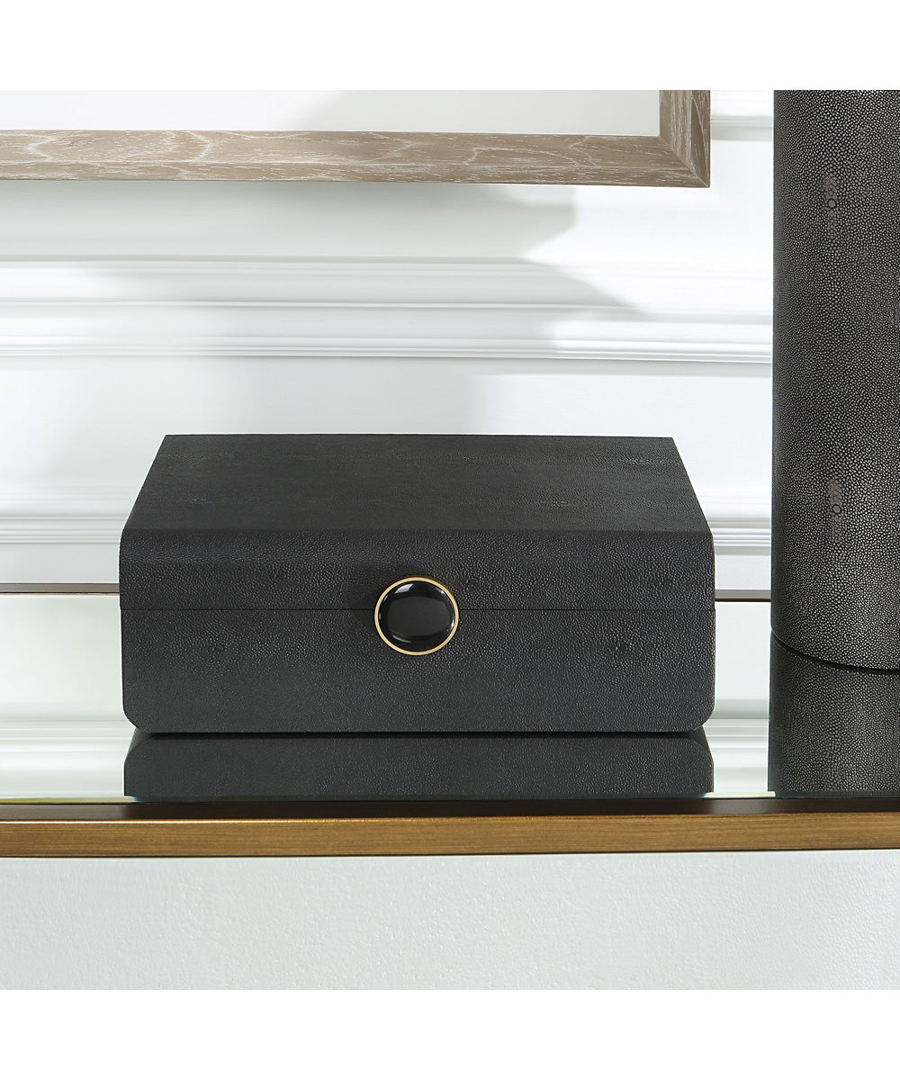 Lalique Black Shagreen Box